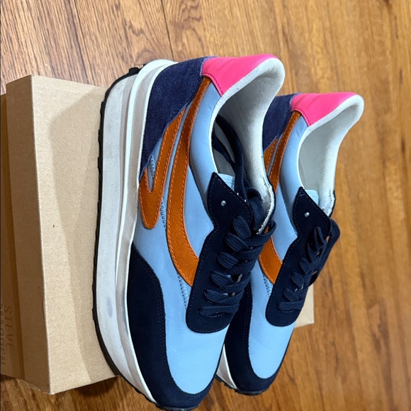 Steve Madden Blue and Pink Sneakers - Picture 1 of 7